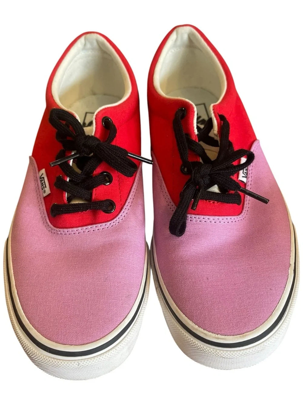 Vans Era Colorblock Canvas Sneakers Pink Red Blue Lace Up Women’s 10 - Picture 2 of 9
